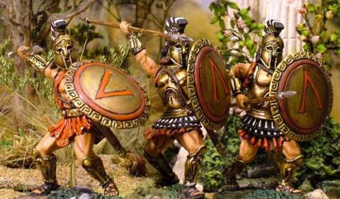 Diorama de Leonidas y sus 300 Hoplitas