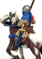 Sargento frances a Caballo durante la batalla de Agincourt.  