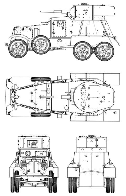 El blindado BA-6 a diferencia del BA-I (que llevaba el chasis de un Ford Timken 6x4) iba montado sobre el chasis del camión GAZ AAA.