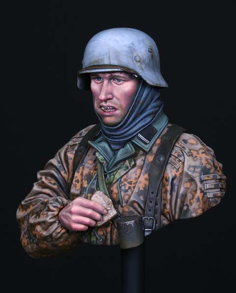 Busto Waffen-SS Infantryman  - Escala 1/9