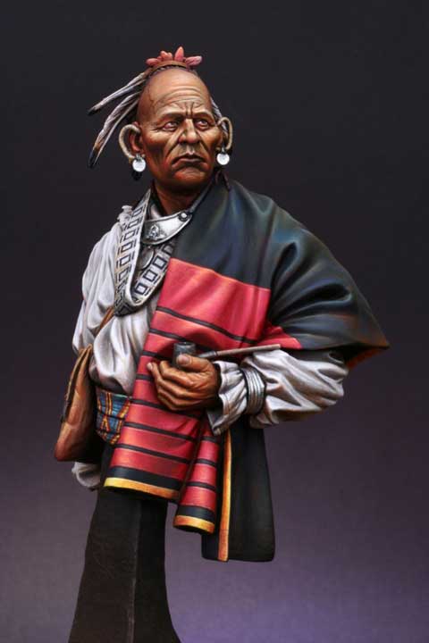 Busto Guerrero Indio Cherokee - Escala 1/9