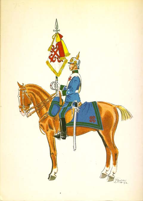 nº 66 - Portaestandarte del regimiento Calatrava, de gala, 1922-26.