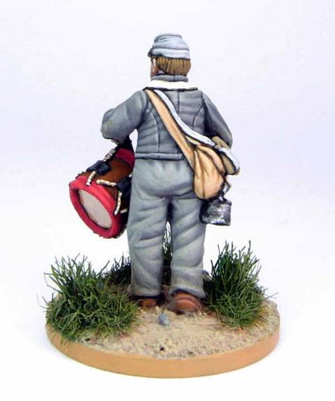 Soldado Confederado con Tambor  en 28 mm.  