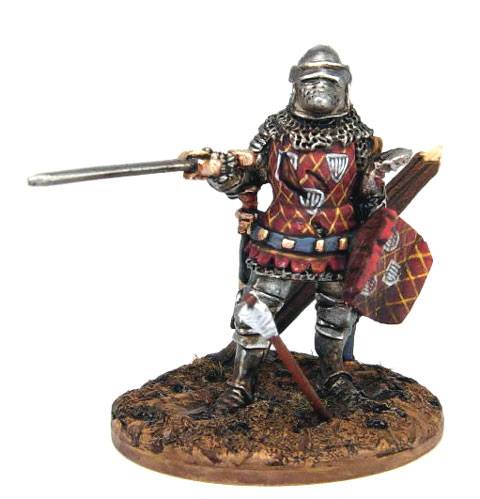 Caballero Medieval Frances en Agincourt 1415