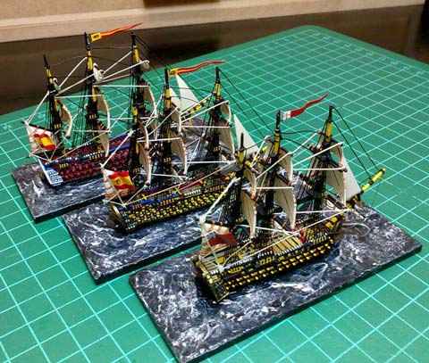 Proyecto Naves Insignia en Trafalgar - Escala 1/1200 - Parte 3