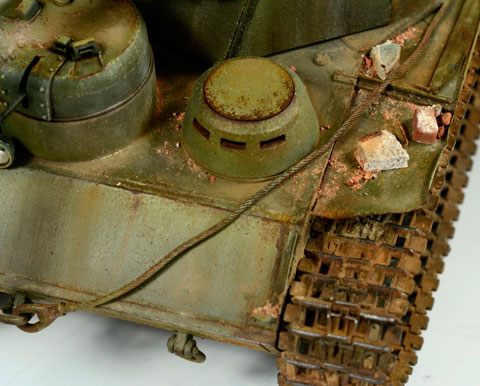 Maqueta a escala 1/35 en plástico inyectado y complementada con fotograbados de la marca Trumpeter del modelo de tanque soviético, KV-5 Super Heavy Tank. 