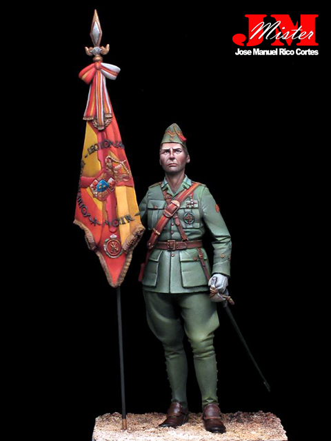 Teniente Fernando Lizcano - Primera Bandera de Guerra de la Legión - Escala 75mm.