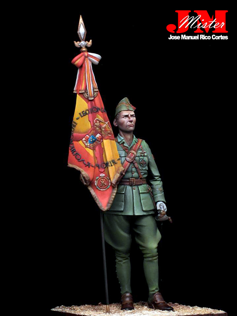Teniente Fernando Lizcano - Primera Bandera de Guerra de la Legión - Escala 75mm.