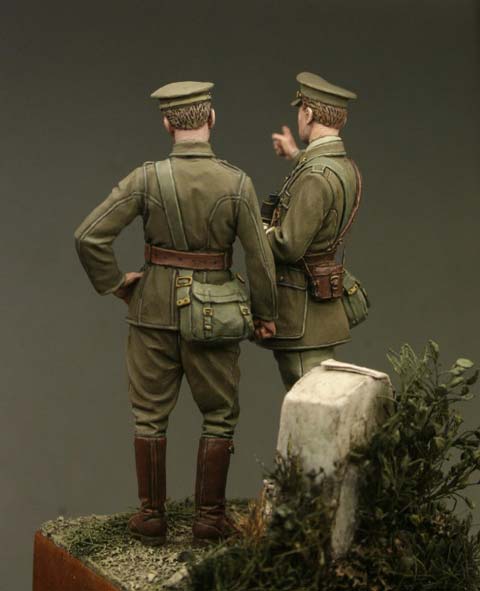Teniente y Private - The Marne 1914 - Escala 54mm