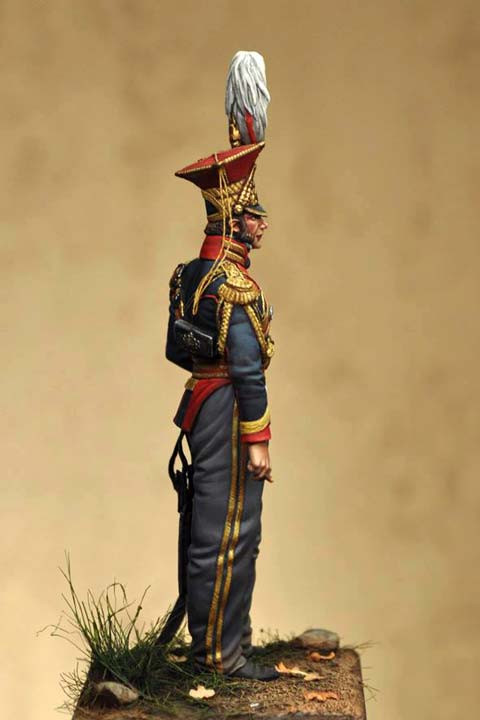 Oficial del 9th Light Dragoons-Lancer - 1820 - Escala 75mm