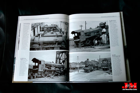 "Worcester Locomotive Shed. Engines and Train Workings" (Cobertizo de locomotoras de Worcester. Motores y Funcionamiento del Tren.)