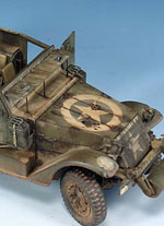 Vehículo M3 Halftrack, del regimiento Guadalajara Nº2, utilizado durante la liberación de París en agosto de 1944.