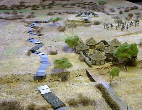 El Asedio de Mafikeng ( Guerra Boer ) plasmado en una gigantesca Mesa de Wargames. 