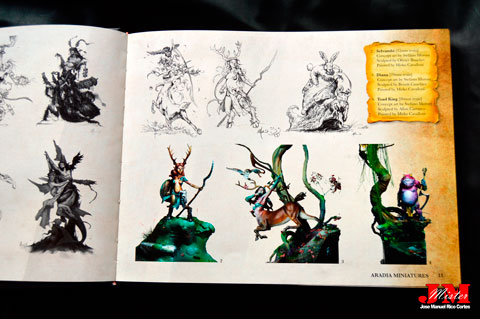  "The Art and Making of Fantasy Miniatures" (El arte y la creación de miniaturas de fantasía.)