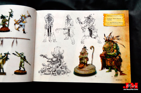 "The Art and Making of Fantasy Miniatures" (El arte y la creación de miniaturas de fantasía.)