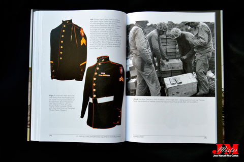 "US Marine Corps Uniforms and Equipment in the Second World War" (Uniformes y equipo de la Infantería de Marina de los Estados Unidos en la Segunda Guerra Mundial)