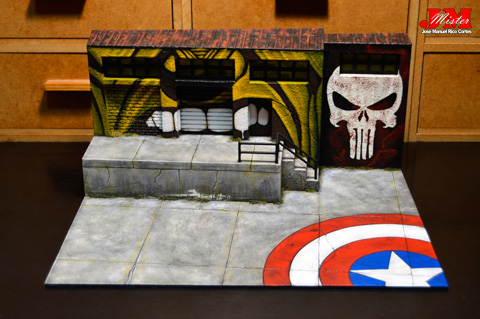 Project "Loading docks" - Scale 32mm. Display for Marvel figures.