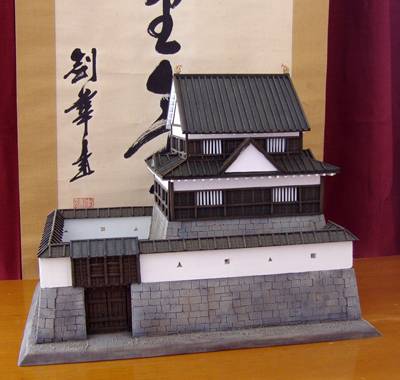 Maqueta a escala del Castillo Matsuyama o Kinki