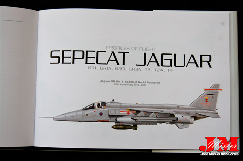 "Profiles of Flight: SEPECAT Jaguar" (Perfiles de vuelo - SEPECAT Jaguar)