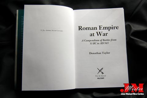 "Roman Empire at War. A Compendium of Roman Battles from 31 B.C. to A.D. 565" (El Imperio Romano en Guerra. Compendio de las batallas romanas del 31 aC al 565 dC)