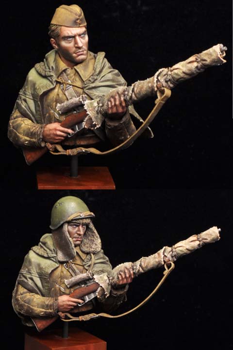 Busto Francotirador Ruso 1942 - Escala 200mm