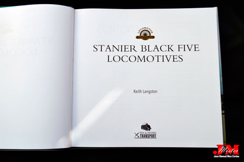 "Stanier. Black Five Locomotives" (Stanier. Cinco Locomotoras Negras.)