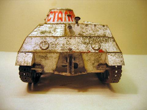 recortable de cartulina del tanque T-40 