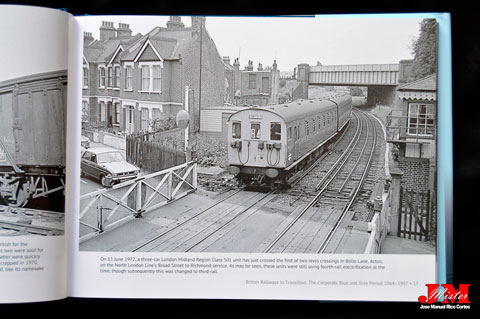 "British Railways in Transition" (Ferrocarriles británicos en la Transición.)