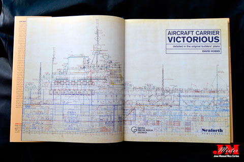 "Aircraft Carrier Victorious. Detailed in the Original Builders Plans" (Portaaviones Victorius. Planos Originales detallados de los constructores.)