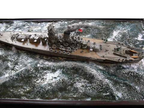 Diorama del Acorazado Japones Yamato - Escala 1/350