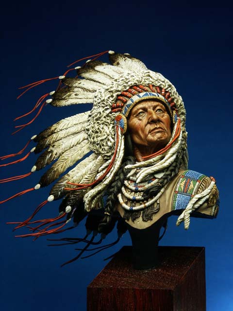 Busto Jefe Oglala - Escala 200mm