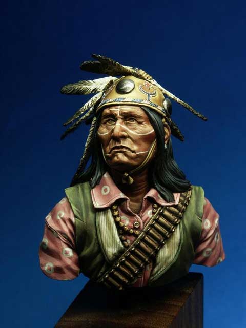 Busto Apache Lipan - Escala 200mm