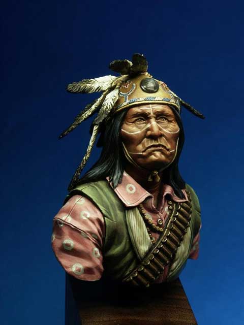 Busto Apache Lipan - Escala 200mm