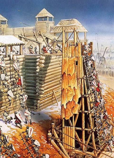 Asedio de Fellin (Viljandi) en el año 1211, por parte de Fuerzas Cruzadas