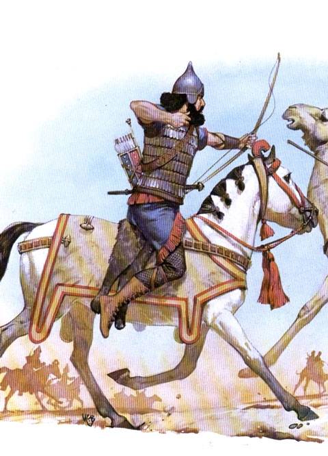 Arquero Asirio a Caballo