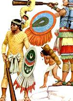 A la llegada de los españoles, los tlaxcaltecas se unieron a ellos para poder derrotar al imperio Azteca, el cual mantenía en sitio constantemente a la altépetl de Tlaxcallan. 