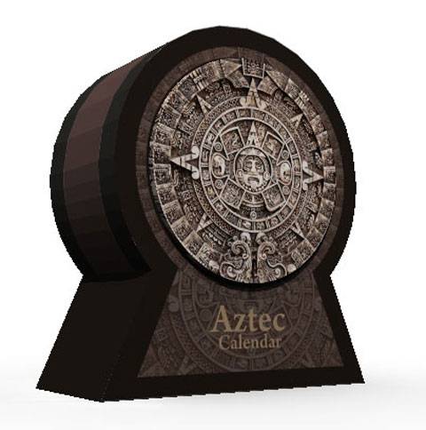 Recortable de Papel de un Calendario Azteca