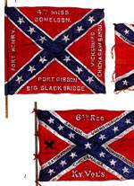 Banderas del Ejercito Confederado.