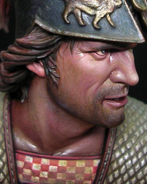 Busto de un Hoplita, un Señor de la Guerra ateniense en el año 490 antes de Cristo. - Foto 3