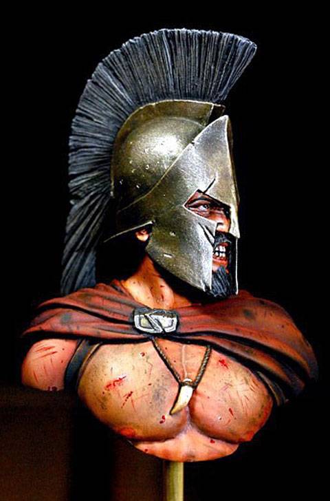 Busto de Leonidas - Hoplita Spartano