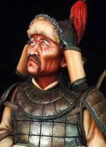 Busto de un Guerrero Mongol