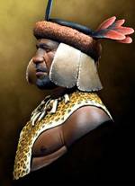 Busto de un Guerrero Zulu de la casa de miniaturas, Pegaso Models