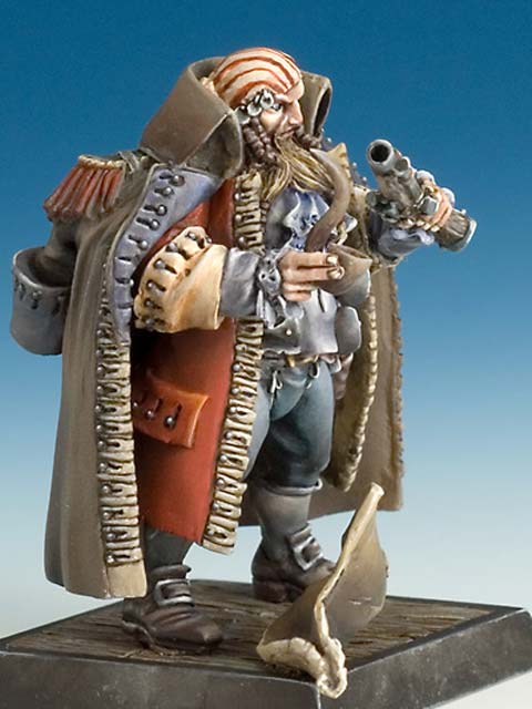 Lider Capitan Pirata Rosso - Escala 33mm