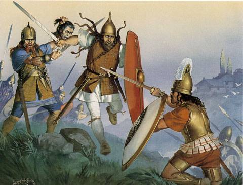 Ataque Celta contra los Etruscos