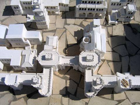 Escenografia sobre los edificios de Minas Tirith.
