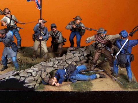 Diorama sobre la Guerra Civil Americana