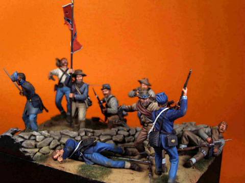 Diorama sobre la Guerra Civil Americana