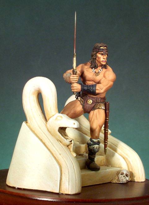 La miniatura representa a Conan el Barbaro