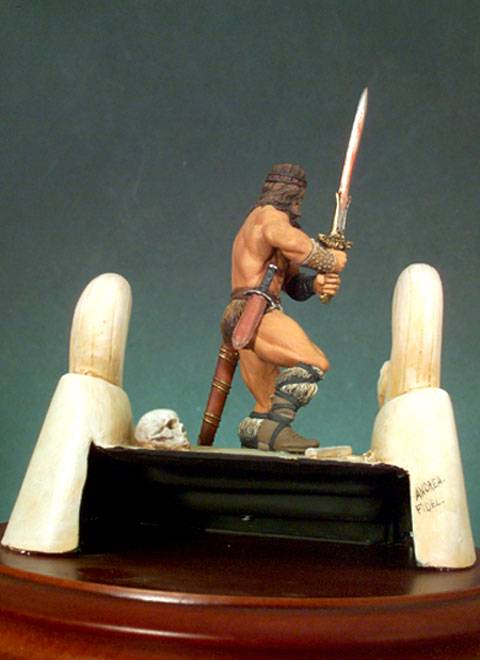 La miniatura representa a Conan el Barbaro