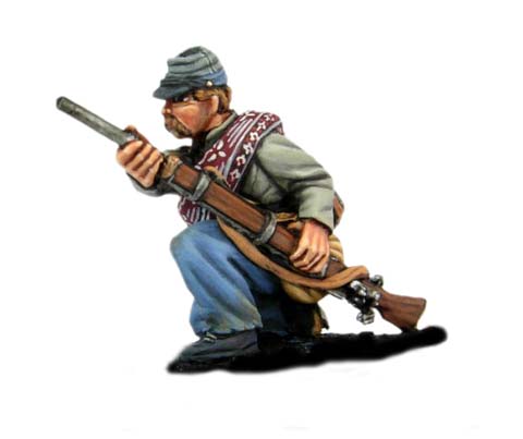 Soldado Confederado Cargando - Escala 28mm